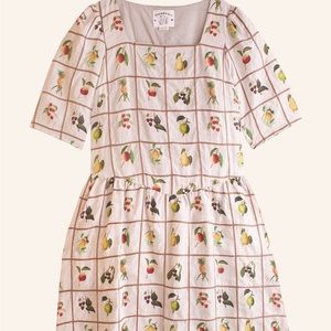 Meadows Linen fruit checkered gingham summer dress SOLD OUT